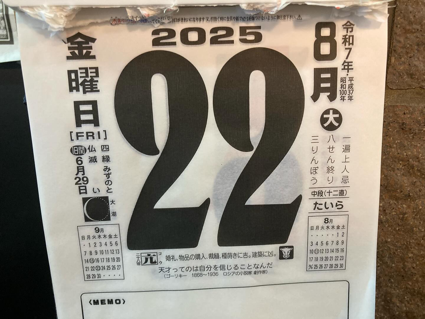 本日のおすすめ